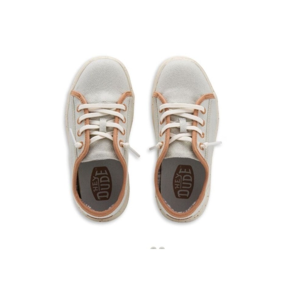 Hey Dude‎ Kids Cody Coastline YT5 Oatmeal Chai Canvas Sneakers